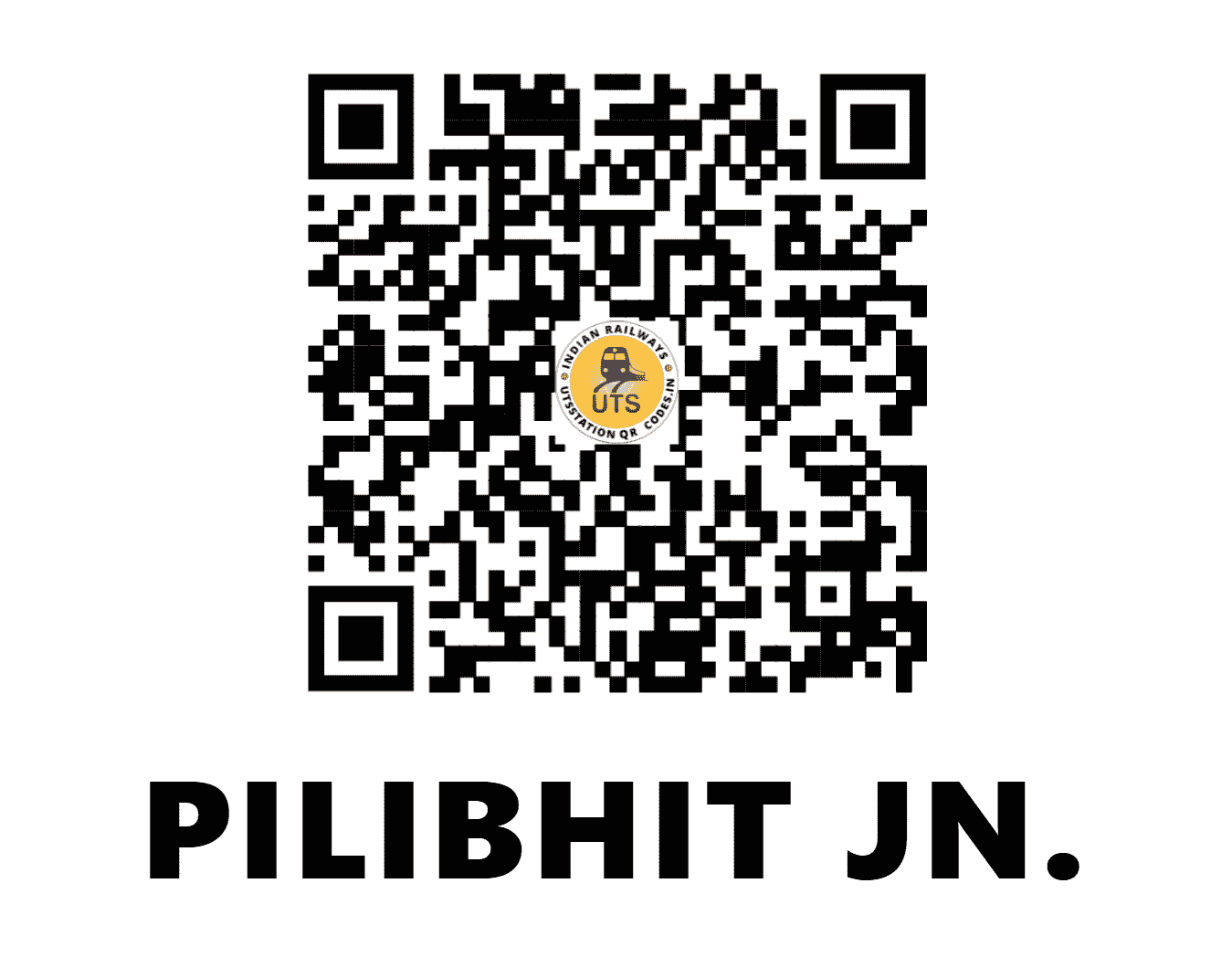 UTS QR Code for PILIBHIT JN. - PBE (NE - UTTAR PRADESH)